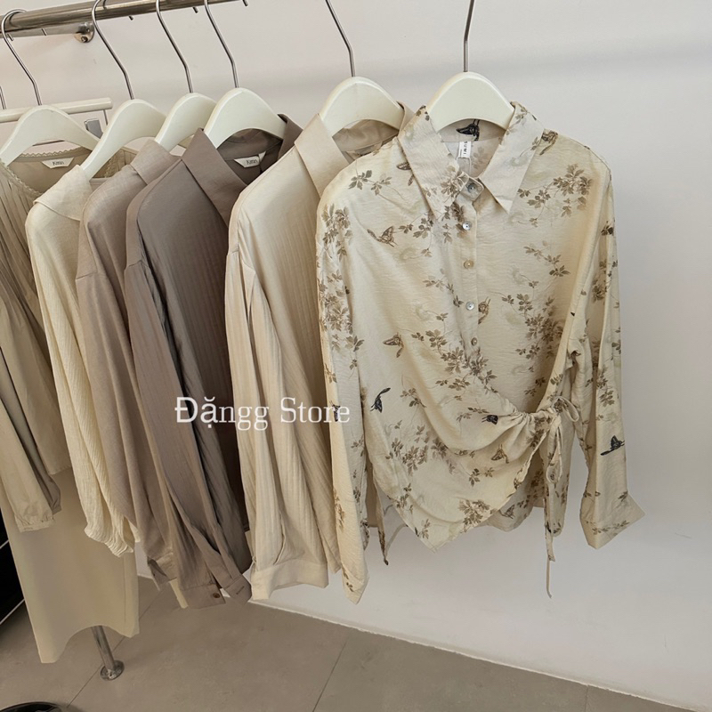 Áo hoa lụa hàn quốc