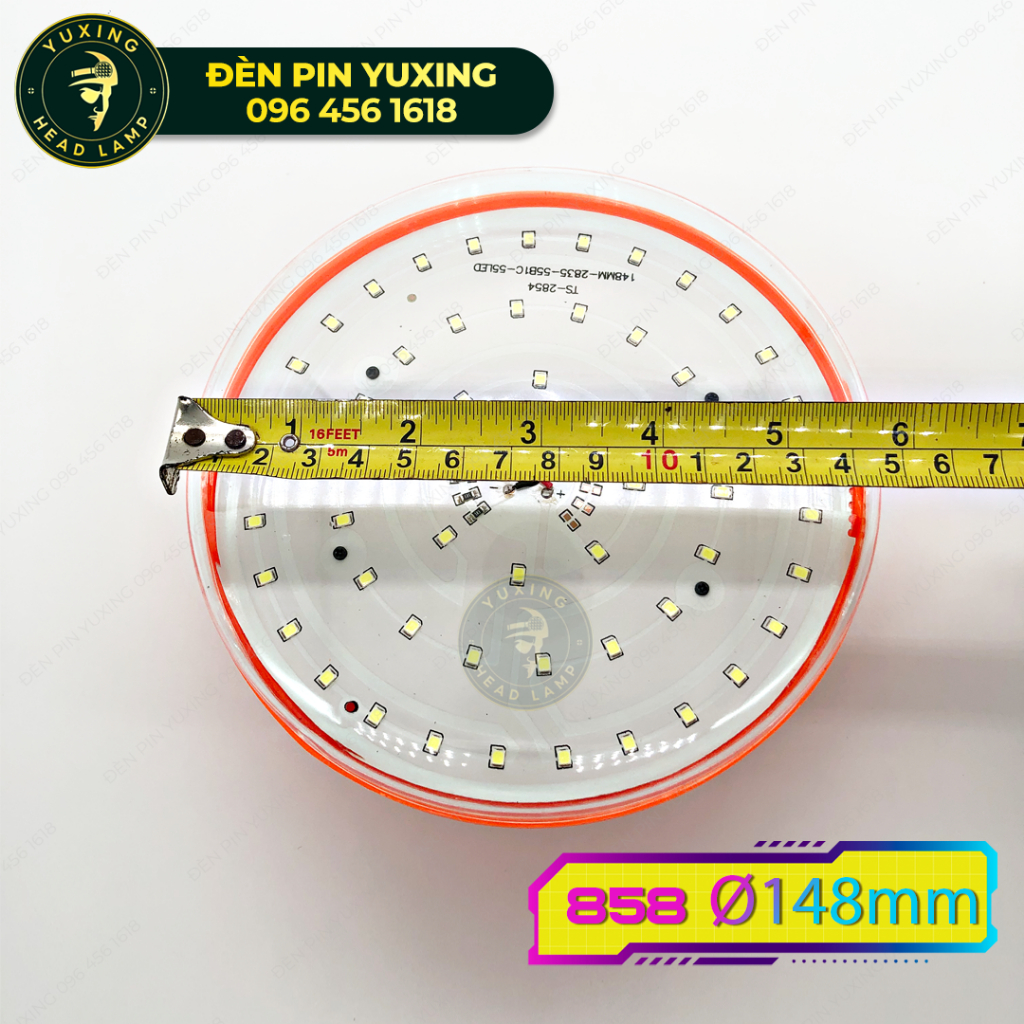 Đèn tích điện siêu sáng YUXING 868 LED 250w có móc treo và nam châm siêu dính kèm sạc
