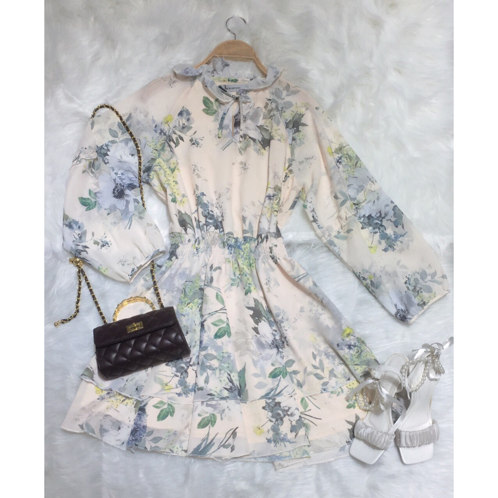 Váy xinh dự tiệc siêu sang chảnh_Hàng cao cấp loại 1_ Mặc đi chơi, đi làm siêu xinh