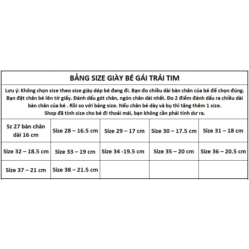 Giày Bé Gái Thời Trang Sành Điệu Phong Cách Hàn Quốc Lấp Lánh Kim Tuyến Cô Gái Trái Tim 6D Size 27-38