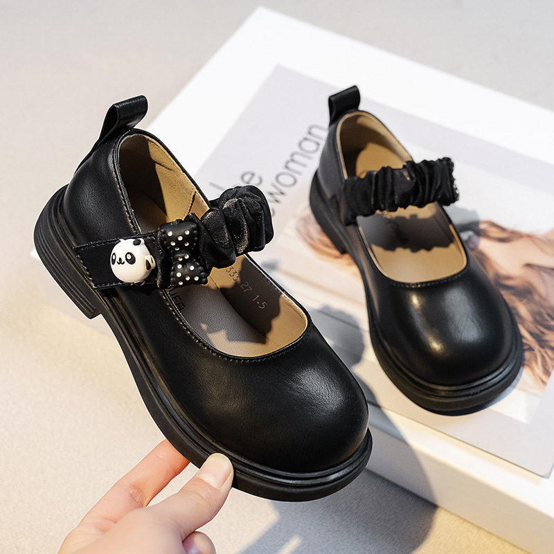 Giày Búp Bê Trẻ Em Phong Cách Anh Quốc Quai Nhún Đính Gấu Thỏ Xinh Xinh Dễ Thương Size 26-36