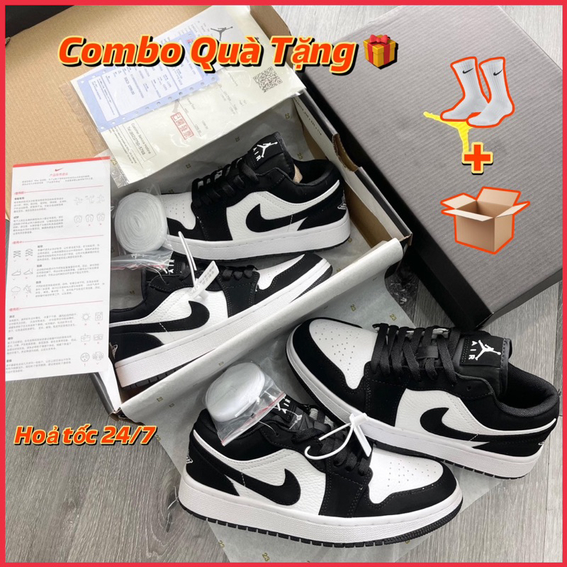 Giày_JD 1 Low Panda, Giày JD Cổ Thấp Bản Chuẩn S.C Đủ Size Nam Nữ Từ 36-44, Full Box Bill | BigBuy360 - bigbuy360.vn