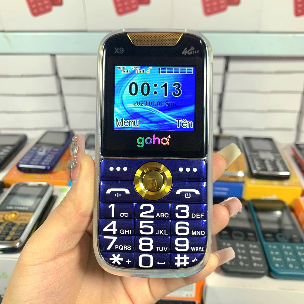 Điện Thoại Người Già G600, Good X6, Goha X9 Mới Fullbox Sóng 4G, Đọc Số, Loa To Pin Trâu