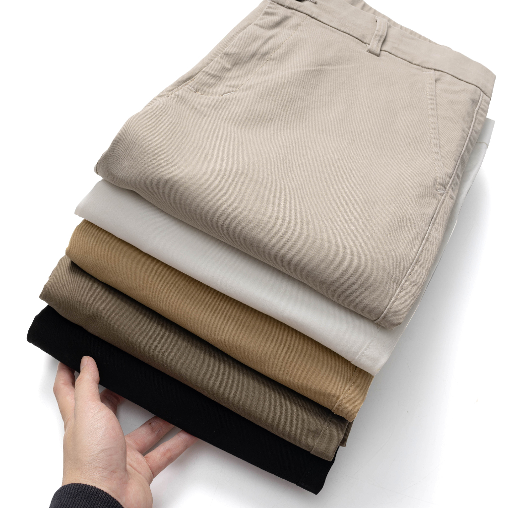 Quần dài nam HAFOS vải Kaki Smart Basic co giãn, mềm mịn - HAFOS