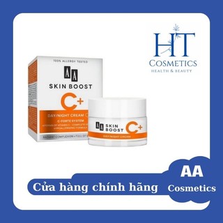 Kem dưỡng trắng da vitamin c aa cosmetics skin boost c+ dưỡng trắng,mờ thâm nám.hũ 50g