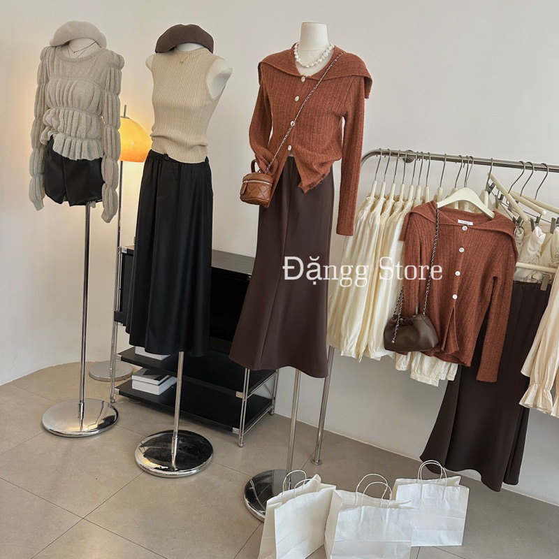 Áo len cam đất xinh lắm lun
