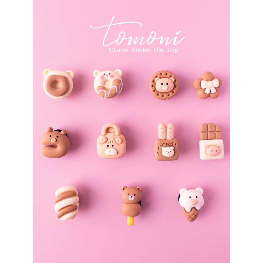 Sticker Gắn Dép - Jibbitz, Charm DIY Trang Trí Giày Dép Dễ Thương HQ70