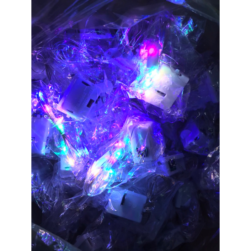 Dây led đom đóm 1m 7 màu và 1 màu