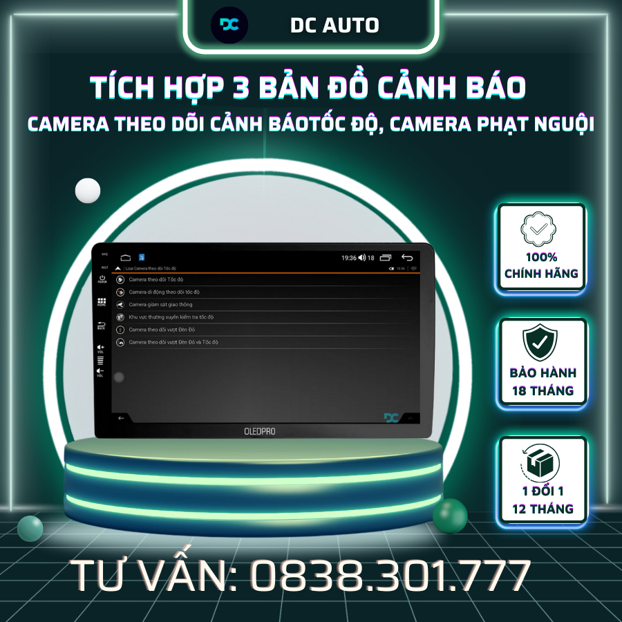 Màn Hình DVD Android Ô Tô OLEDPRO X4 Ram 3-32G  - BH 1 đổi 1 trong 12 tháng