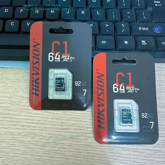THẺ NHỚ HIKVISION-HIKSEMI 64gb Bảo Hành 7 Năm TỐC ĐỘ 92MB/S Chính Hãng 100%