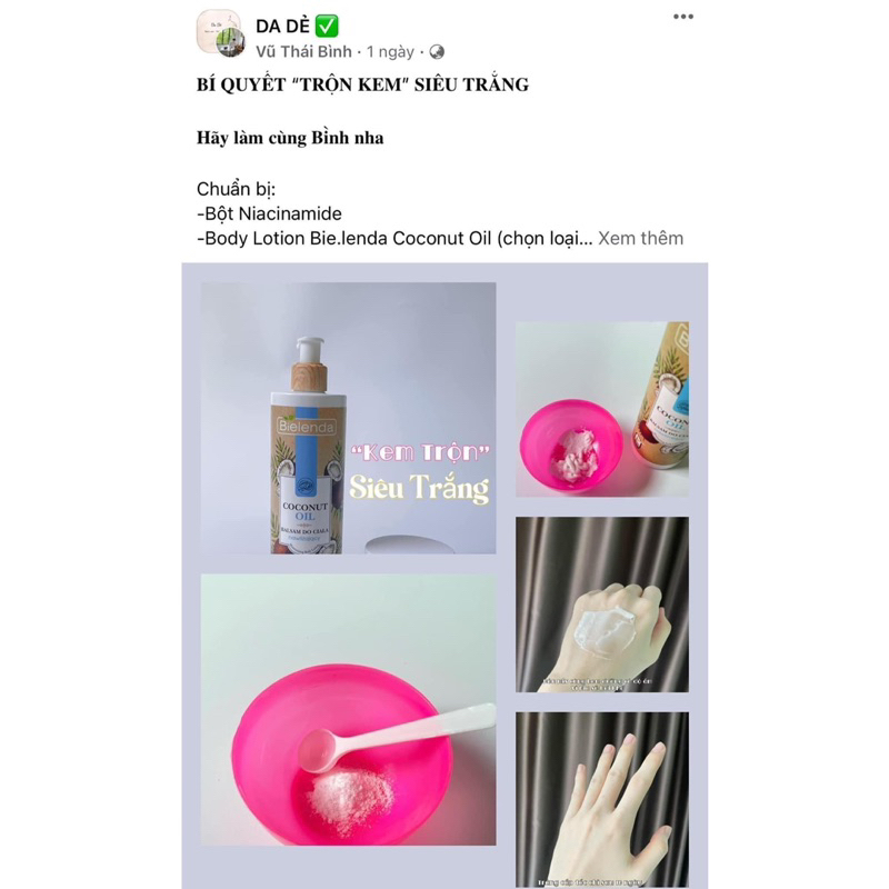 Bột trắng da Niacinamide