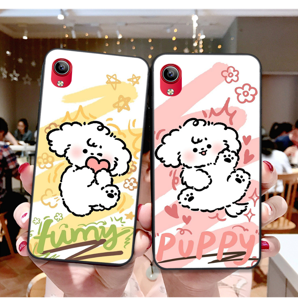 ỐP LƯNG VIVO Y51 - Y91 - Y91C  - Y1S  - Y93 - Y95 - Y97    IN HÌNH CÚN ĐÁNG YÊU,