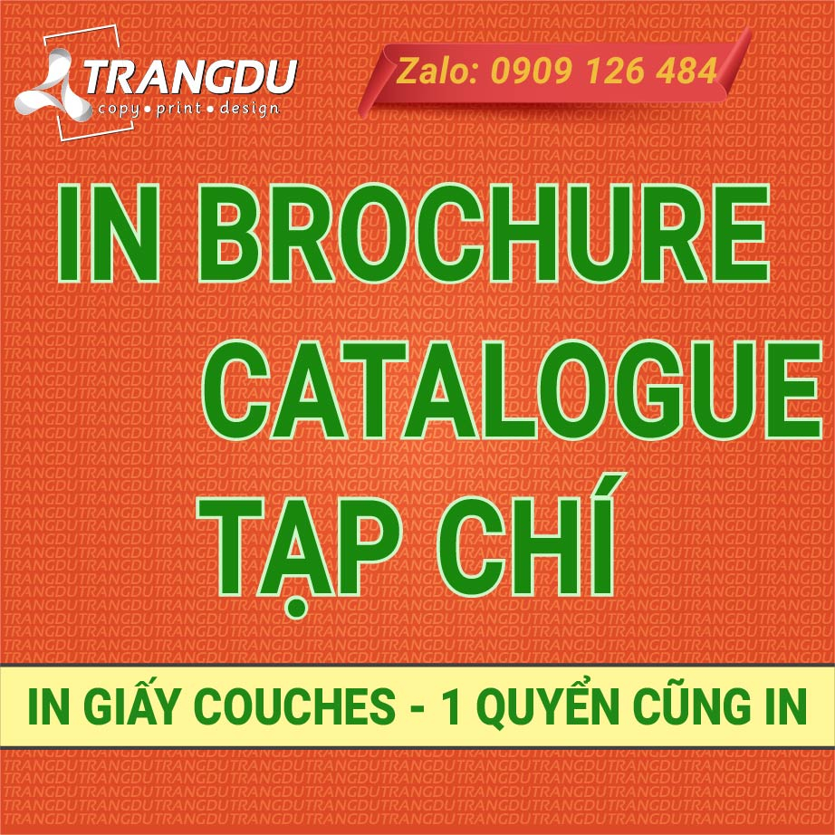 [HỎA TỐC] in Catalogue, in tạp chí , in online