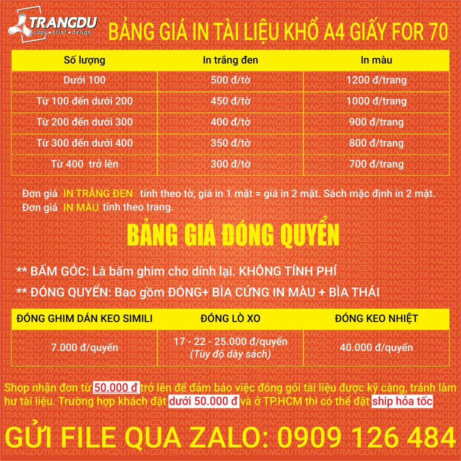 [HỎA TỐC] in Catalogue, in tạp chí , in online