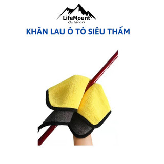 Khăn Lau Ôtô Lau Bếp Lau Đa năng Siêu Thấm hút nhanh khô có móc treo tiện lợi