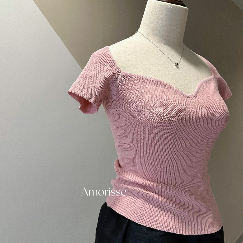 Áo Len Cộc Tay Cúp Ngực