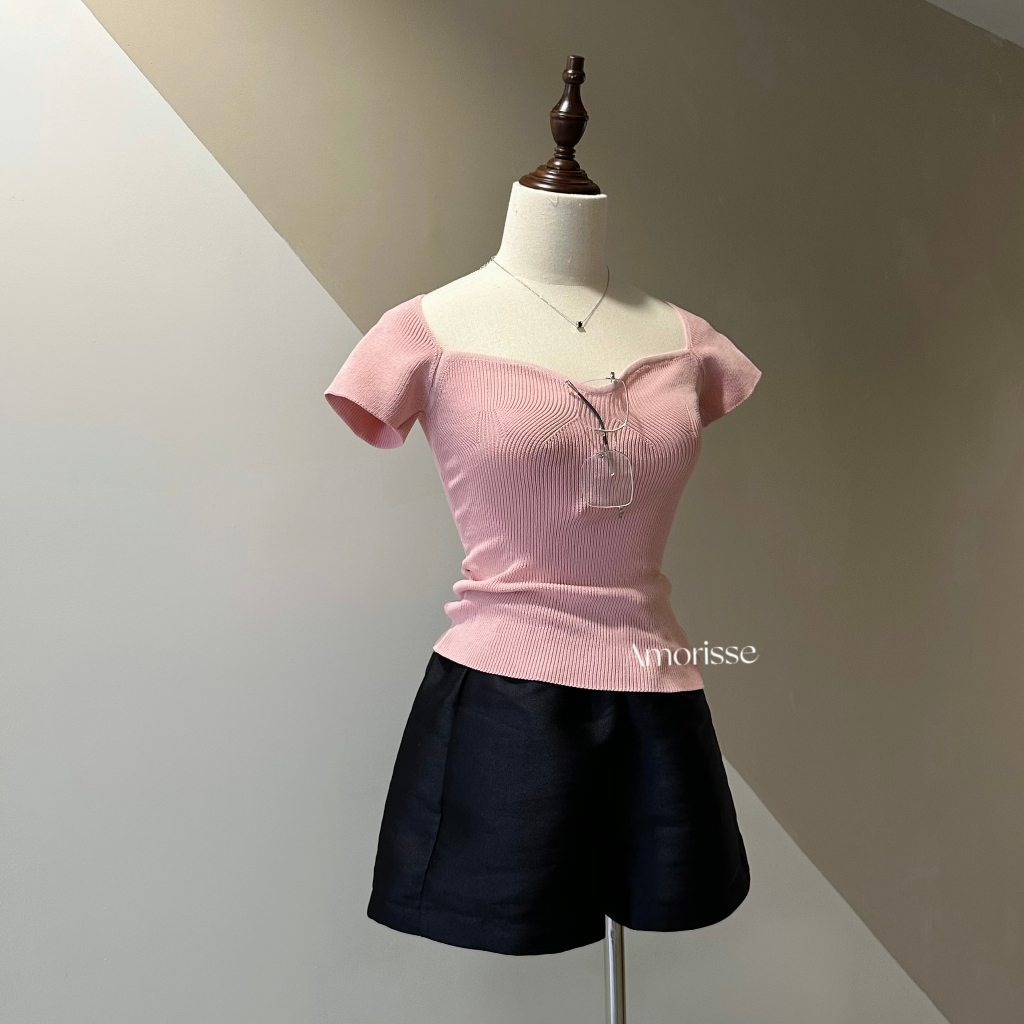 Áo Len Cộc Tay Cúp Ngực