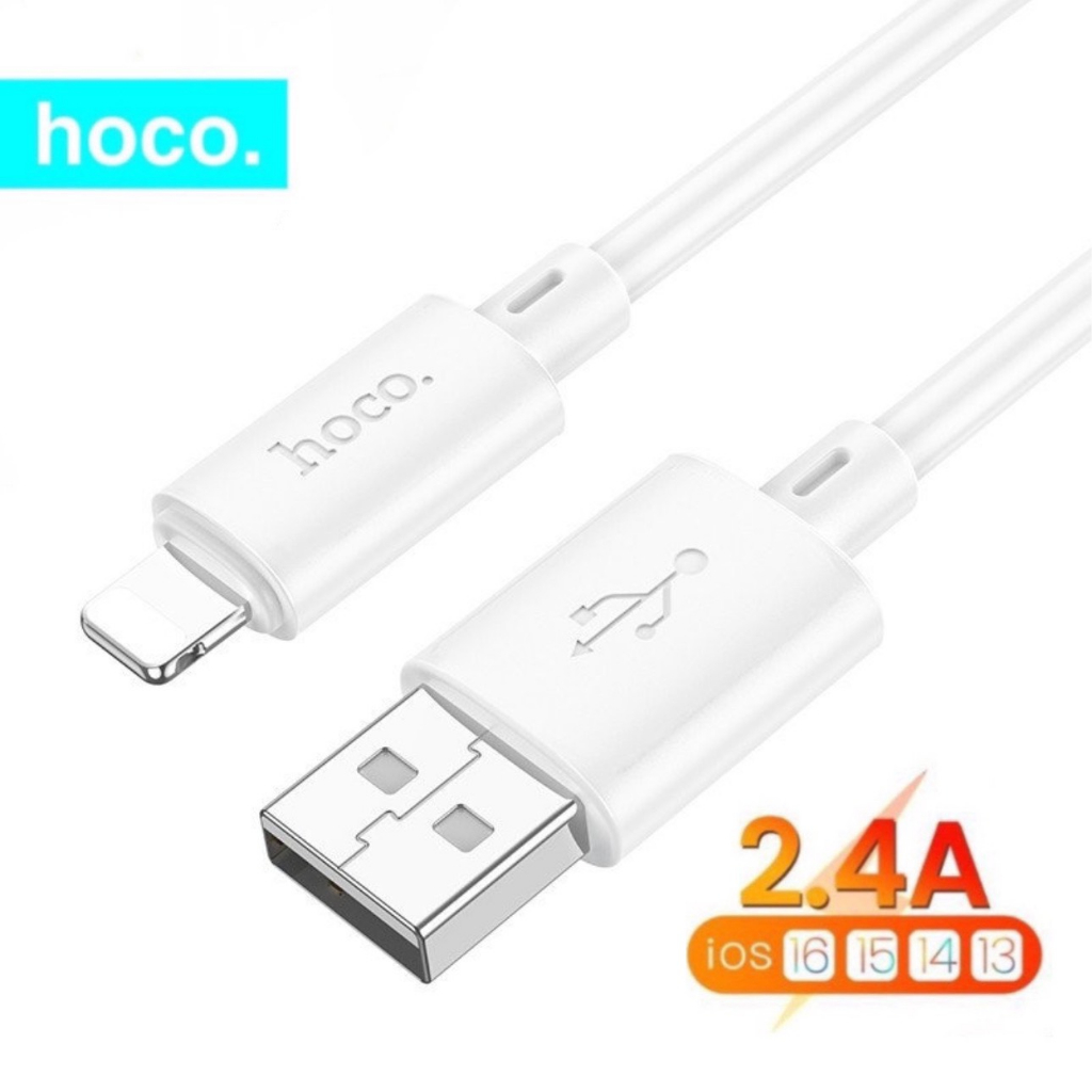 Dây sạc chính hãng Hoco siêu bền cáp sạc dùng cho 6 7 8 xsmax 11 12 13 14