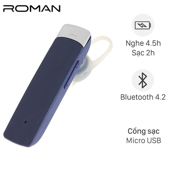 Combo 3 cái xác Tai nghe Bluetooth Roman R551N - R552N chính hãng TGDD