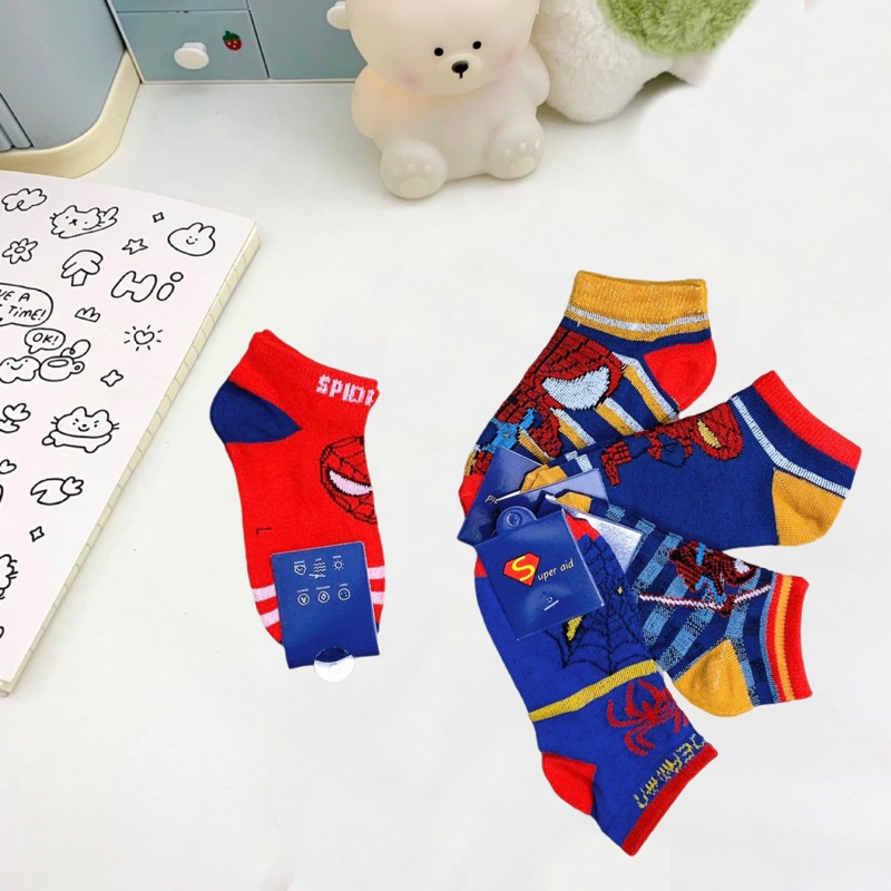 Combo 5  Đôi Tất Siêu Nhân Cho Bé Trai Từ 2-10t Trang Xô Kids