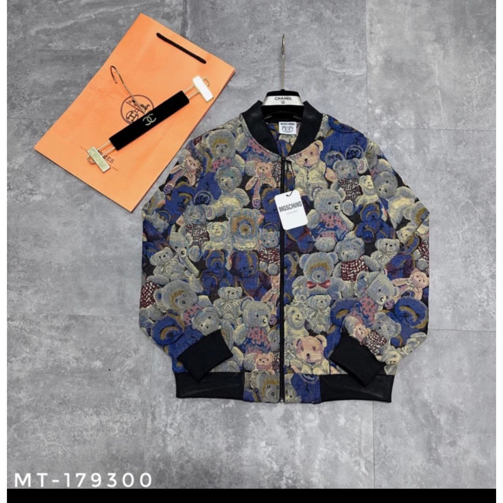 Áo Khoác Bomber Gấu Vải Bò 2 Lớp - Áo Khoác Bomber Mocchino Phiên BẢn Cao Cấp Hottrend 2023