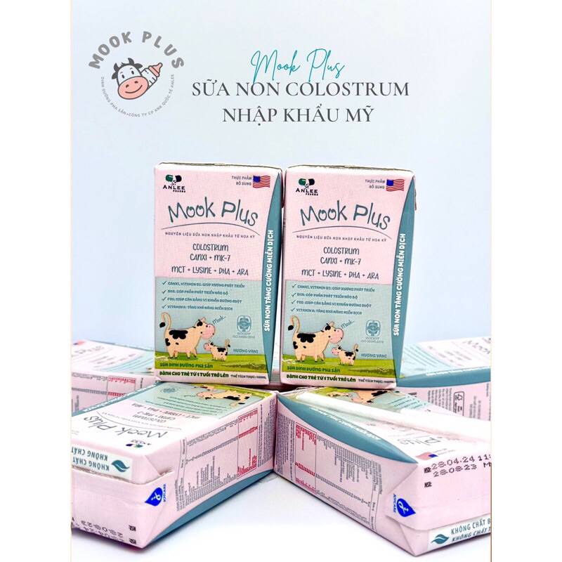 Sữa Công Thức Pha Sẵn MookPlus từ 1 tuổi - hộp 110ml - Thùng 48 hộp