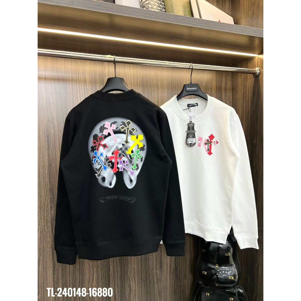 🔥Hot🔥Áo nỉ Chrome Hearts in hình màu thiết kế hot trend Nam Nữ Thu Đông 2023