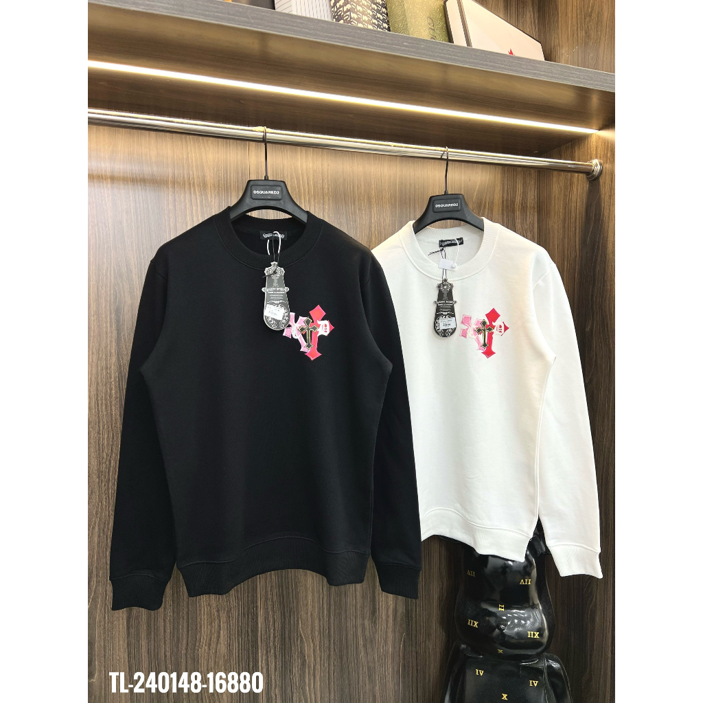 🔥Hot🔥Áo nỉ Chrome Hearts in hình màu thiết kế hot trend Nam Nữ Thu Đông 2023