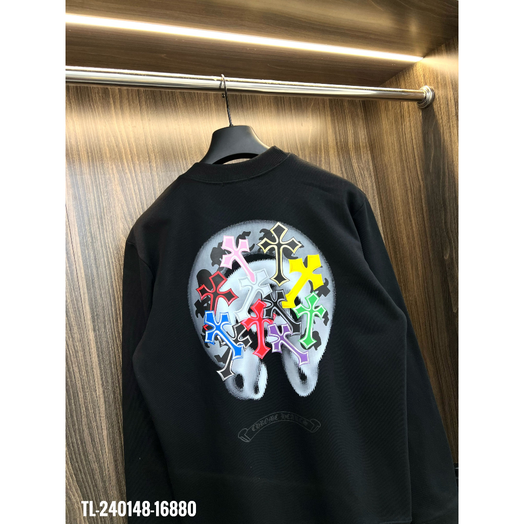 🔥Hot🔥Áo nỉ Chrome Hearts in hình màu thiết kế hot trend Nam Nữ Thu Đông 2023