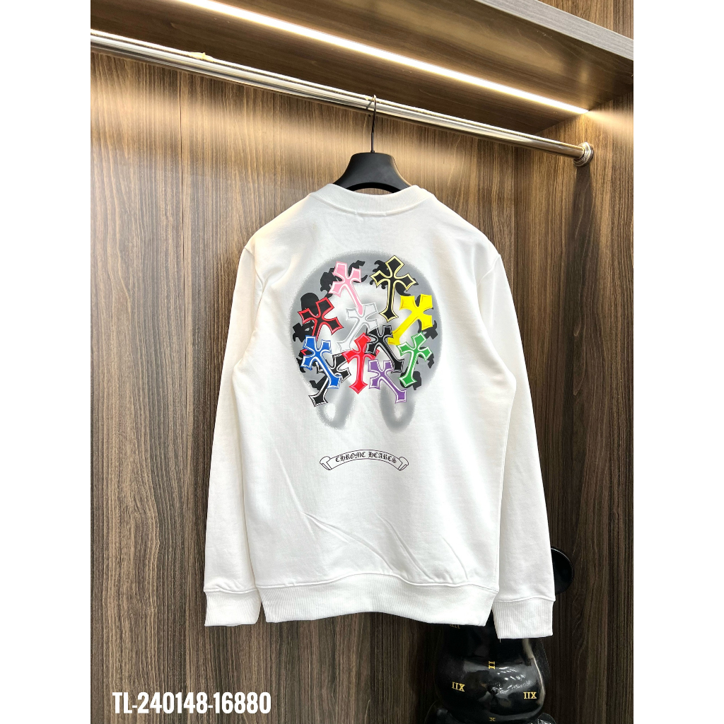 🔥Hot🔥Áo nỉ Chrome Hearts in hình màu thiết kế hot trend Nam Nữ Thu Đông 2023