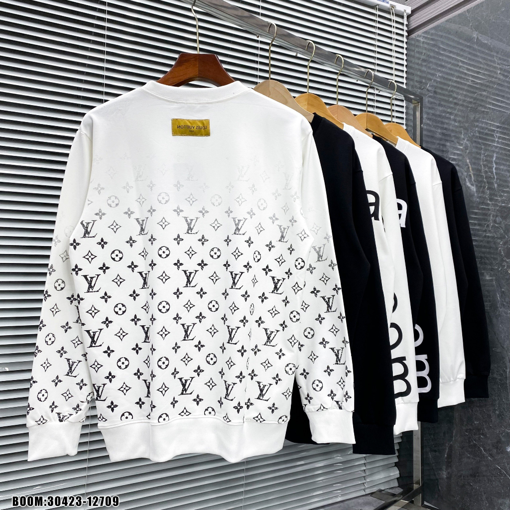 🔥Hot🔥Áo nỉ LV họa tiết monogram thiết kế hot trend Nam Nữ Thu Đông 2023