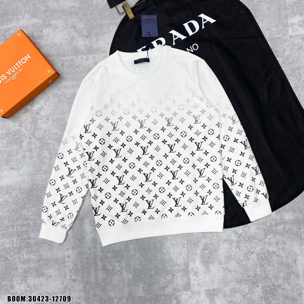 🔥Hot🔥Áo nỉ LV họa tiết monogram thiết kế hot trend Nam Nữ Thu Đông 2023