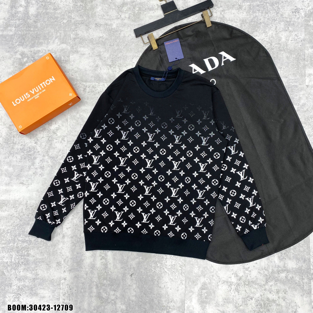 🔥Hot🔥Áo nỉ LV họa tiết monogram thiết kế hot trend Nam Nữ Thu Đông 2023