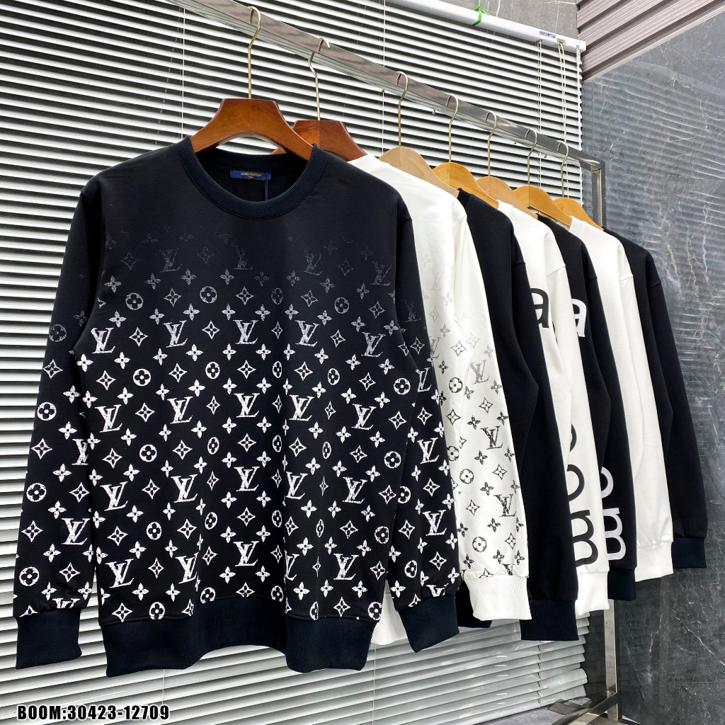 🔥Hot🔥Áo nỉ LV họa tiết monogram thiết kế hot trend Nam Nữ Thu Đông 2023