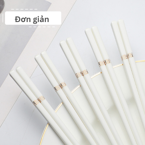 Đũa sứ ăn cơm họa tiết hoa văn Dư Dư