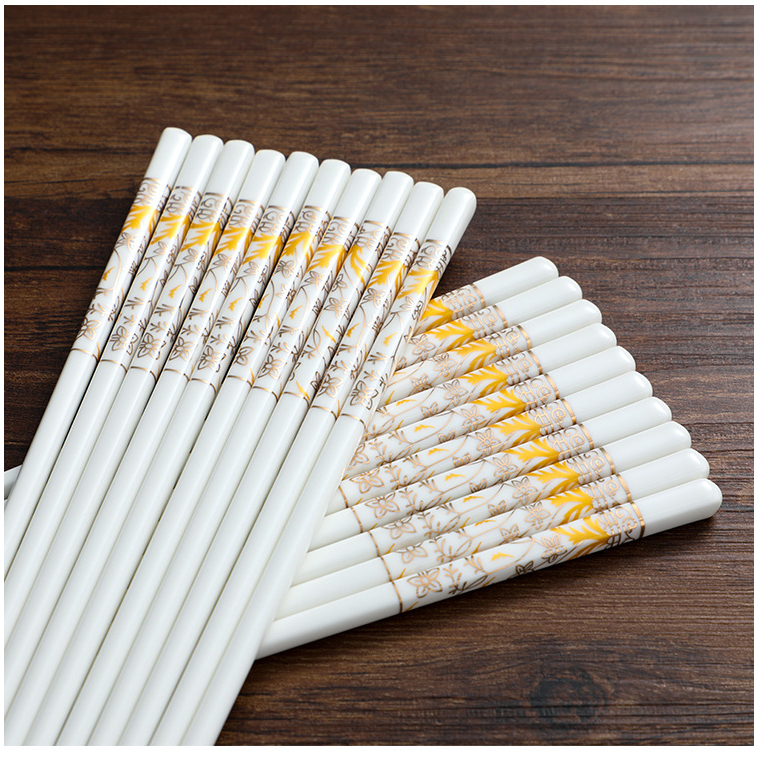 Đũa sứ ăn cơm họa tiết hoa văn Dư Dư