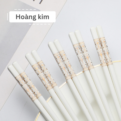 Đũa sứ ăn cơm họa tiết hoa văn Dư Dư