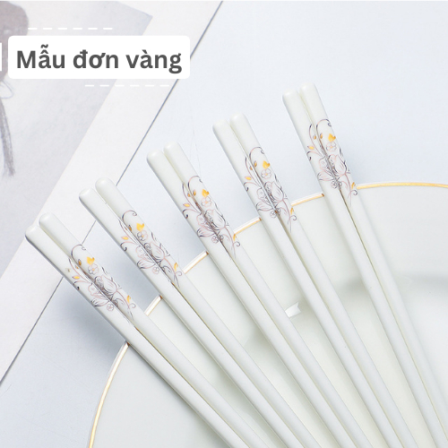 Đũa sứ ăn cơm họa tiết hoa văn Dư Dư