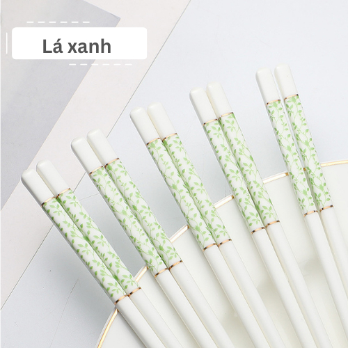 Đũa sứ ăn cơm họa tiết hoa văn Dư Dư