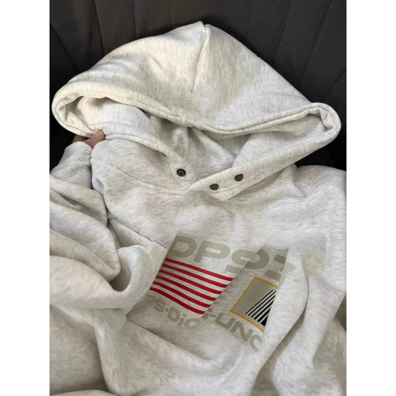 Áo Hoodie Lót Lông Hoạ Tiết Chữ Dầy Dặn 2023