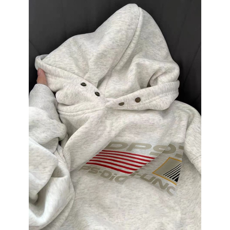Áo Hoodie Lót Lông Hoạ Tiết Chữ Dầy Dặn 2023