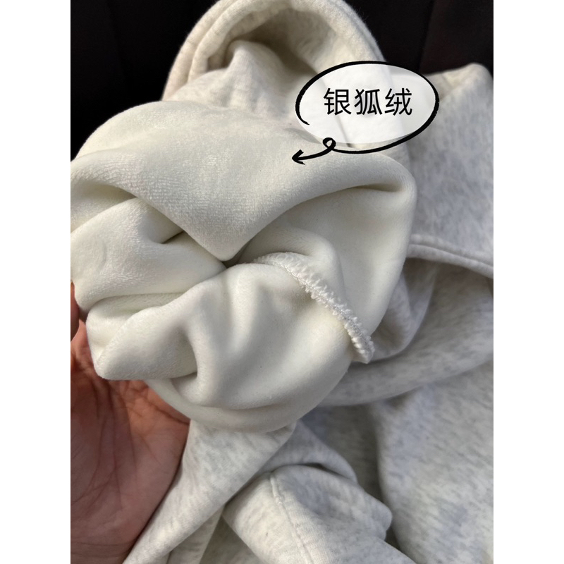 Áo Hoodie Lót Lông Hoạ Tiết Chữ Dầy Dặn 2023