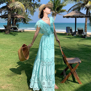 Váy đi biển Xô hoa Vibes Dress by Jane