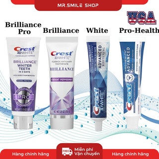 Kem đánh răng Crest 3D Ultra & Advance White, Crest Brilliance, Pro-Health