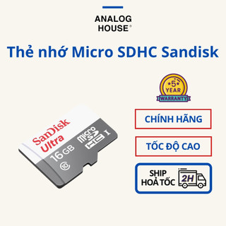 Thẻ nhớ micro sd 16gb dùng cho máy ảnh chụp lấy liền instax mini chính hãng tại analog house | tốc độ 80mb/s - bh 5 năm