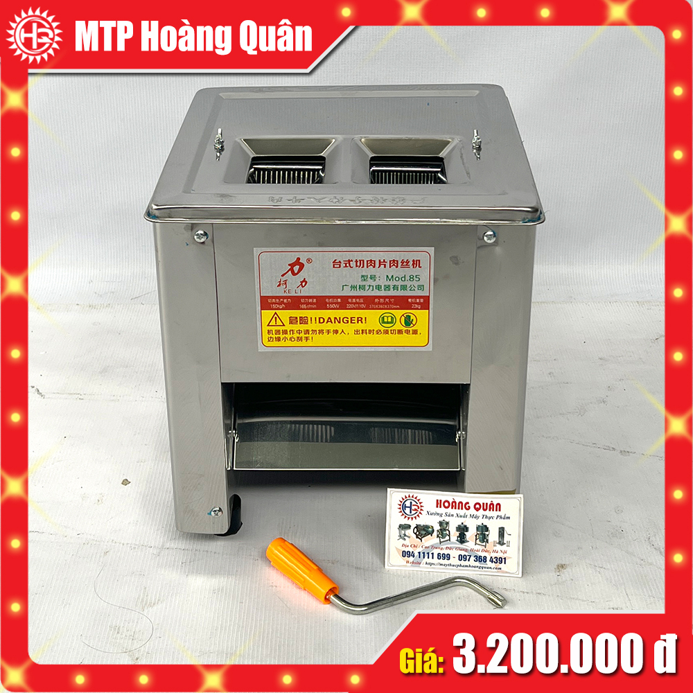 Máy thái thịt tươi sống KL85 - 2 CỬA ( hàng nội địa Trung Quốc)