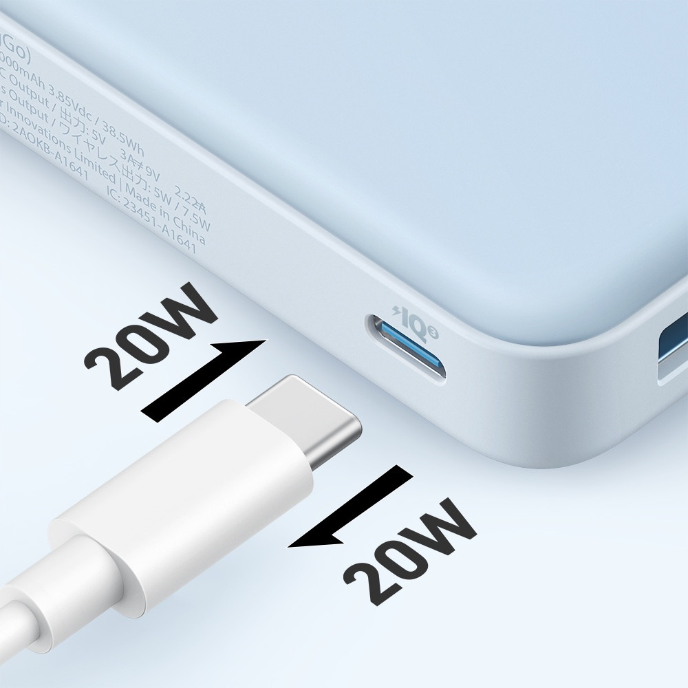 Sạc dự phòng Anker MagGo 633 xịn mã hiêu A1641 10.000mah 20W xịn - Dành cho iphone 12,13 Hít Từ Tính