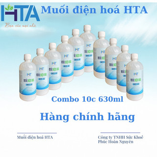 10 chai muối điện hoá HTA loại 630ml