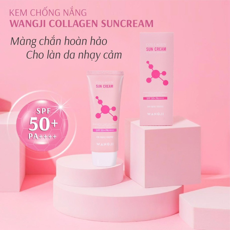Kem Chống Nắng Wangji Collagen Sun Cream Spf 50+