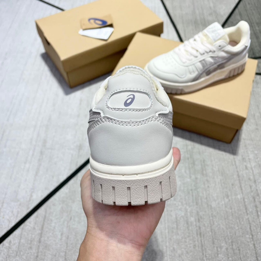 Giày Thể Thao Asics Court Mz, Giày Asic Court Nam Nữ Basic White Cream And Black Full màu-Full box | BigBuy360 - bigbuy360.vn